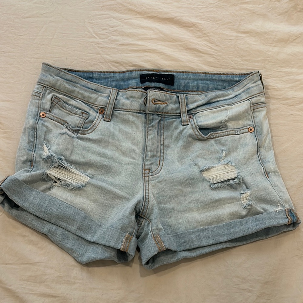 Aeropostale Denim Distressed Women Shorts
